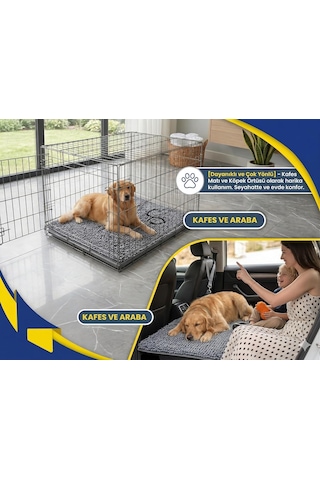 Süper Emici Mikrofiber Köpek Kapı Paspası, Yıkanabilir Şönil Evcil Hayvan Halısı, Hızlı Kuruyan Giriş Paspası, Makinede Yıkanabilir, 60x40 Cm