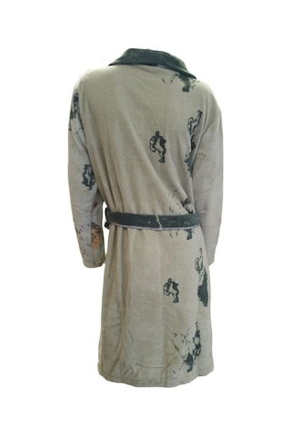 Ciciten 23c06 Desenli Cepli Kışlık Uzun Polar Bayan Sabahlık 001