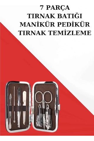 Northcity Tırnak Temizliği Ve Bakım Seti: 7 Parça Çelik Tırnak Batığı Ve Güzellik Araçları