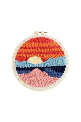 Novahub Yetişkin Ve Çocuklar İçin Başlangıç Nakış Seti, Ahşap Çerçeve İle Manzara Desenleri, İngilizce Talimatlar, Dıy  İdeası Diğer