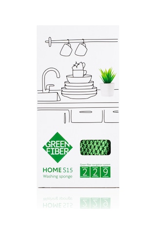 Greenway 08060 Green Fiber Home S15 Bulaşık Süngeri Yeşil