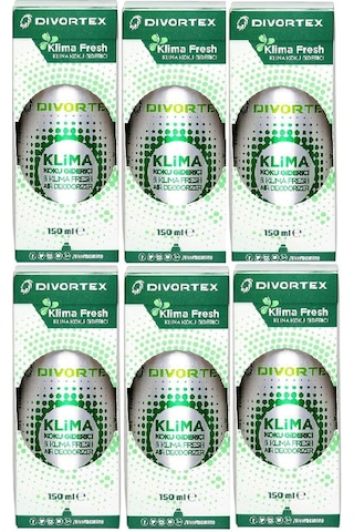 Divortex 6'lı Klima Fresh Yeşil  Elma