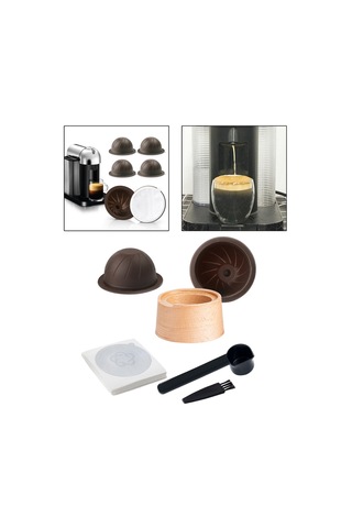 Homyl Ev Için Kahve Kapsül Kiti Pratik Kaşık Kapaklı