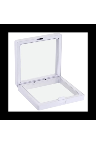 9x9 Cm Standlı 3d Takı Koleksiyon Saklama Kutusu Şeffaf Film Çerçevesi Ziynet, Hatıra, Madalya Sergileme Şeffaf