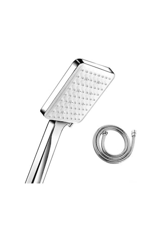 Besthome1 1.5m El Tutulu Duş Sıpayı - 6 Fonksiyonlu, Gürültü, Masaj, Buhar - Ayarlı Abs Krom Gümüş Gümüş