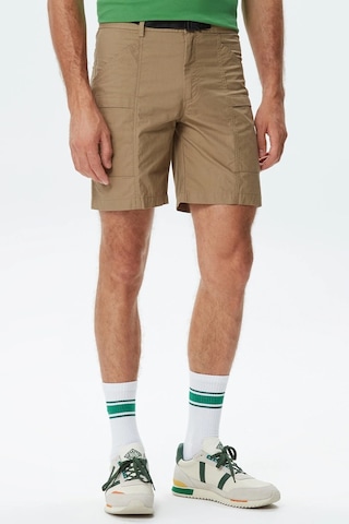 Lacoste Men's Regular Fit Cotton Bermuda Shorts Grey Erkek Pamuklu Bermuda Şort Haki Bej