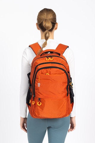 Fermuarlı Geniş Bölmeli Spor & Okul Sırt Çantası Hafif, Ergonomik Ve Dayanıklı Tasarım - Turuncu Turuncu