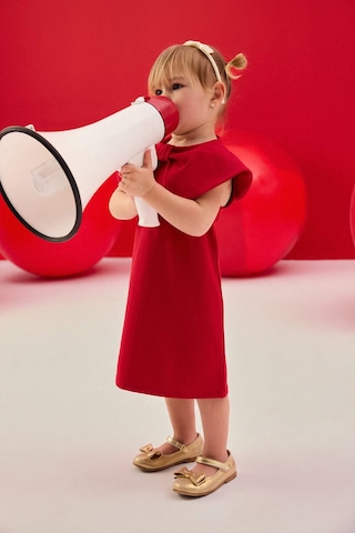 Defacto Fiyonklu Kırmızı Kız Bebek Elbise G9997a5/rd282 Kırmızı
