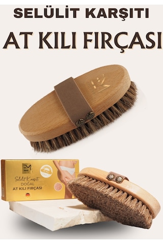 Em Amanos Beauty Seülit Karşıtı Doğal At Kılı Fırçası