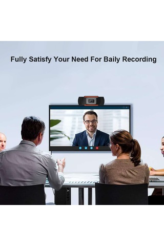 Yaozixa 1080p Hd Usb Webcam Bilgisayar Kamerası - Dahili Gürültü Azaltıcı Mikrofon, Plug & Play, Otomatik Kontrast Ayarlama