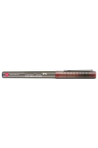 0.5mm İğne Uçlu Silinmez Kalem, Kırmızı Mürekkep