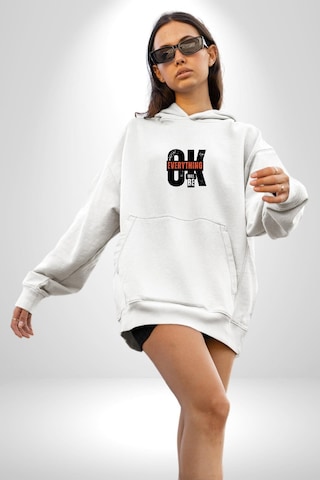 Hakim Xiyech Şampiyon Aslan Kadın Erkek Beyaz Kapüşonlu Sweatshirt Hoodie Beyaz