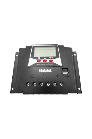Betatek 80 Amper Pwm Solar Şarj Kontrol Cihazı - 12 / 24 / 48 Volt Akü Şarj Regülatörü - Kesici