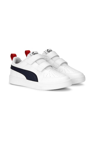 Puma Rickie V Ps Beyaz Erkek Çocuk Sneaker 000000000102267249 Beyaz-Sıyah