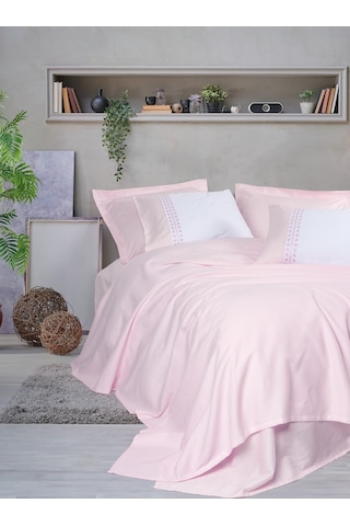 Cotton Box Lusso Bambu Çift Kişilik Pike Takımı Spruce Pudra