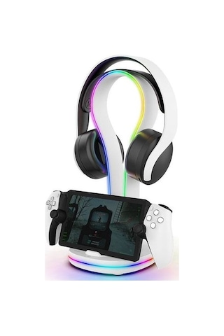 Ps5 Portal Uyumlu Şarj İstasyonu Kulaklık Tutuculu Rgb Stand İpega Pg-p5p23