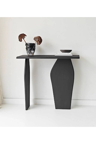 Arya Masif Ağaç Dresuar 100 Cm Siyah