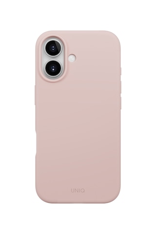Apple Uyumlu iPhone 17 Kılıf Lino Hue Serisi Magsafe Özellikli Sıvı Silikon Parmak İzi Tutmayan Koruyucu Kapak Pembe