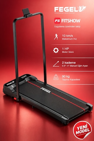 Fg-30 Uzaktan Kumandalı Ultra İnce Tam Katlanabilir Sessiz Yürüyüş Bandı 10 Km/s, 95x38,5 Cm Yürüyüş Alanı, Süre-mesafe-kalori Geri Sayım, Ev Ve Ofis