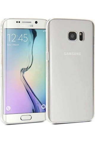 Galaxy S6 Edge Kılıf Şeffaf Ince Ve Esnek Süper Silikon Kılıf Renksiz