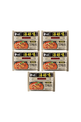Acılı Dana Çorba Aromalı Hazır Erişte Spicy Beef Soup Flavor Instant Noodle - 111g X 5 Adet
