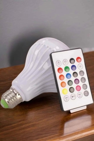 Mey İthalat Kablosuz Bluetooth Hoparlör Led Lamba