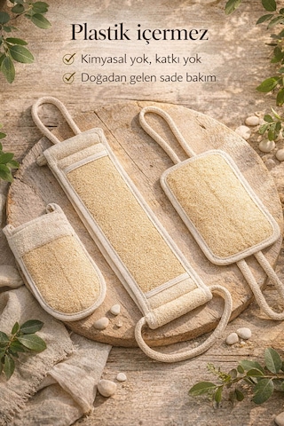 3'lü Sırt Bakım Seti Batık & Akne Karşıtı Arındırıcı Kese Paketi