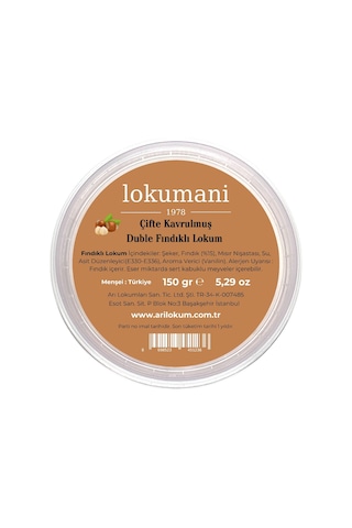 Çifte Kavrulmuş Duble Fındıklı Lokum 150 Gr