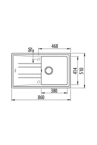 Teka Stone 50 B-Tg Tek Hazneli Beyaz Tegranite Eviye