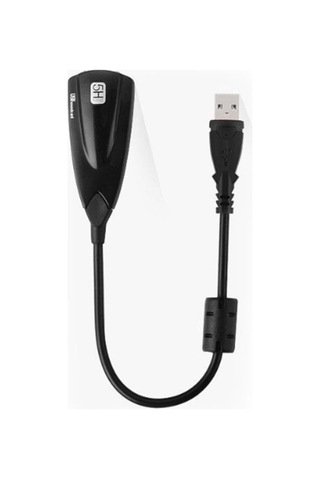 Midex K1 7.1 Mini Usb 3.5 Girişli Ses Kartı Siyah