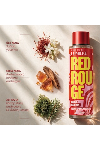 Lumière Red Rouge Saç & Vücut Spreyi 200 Ml