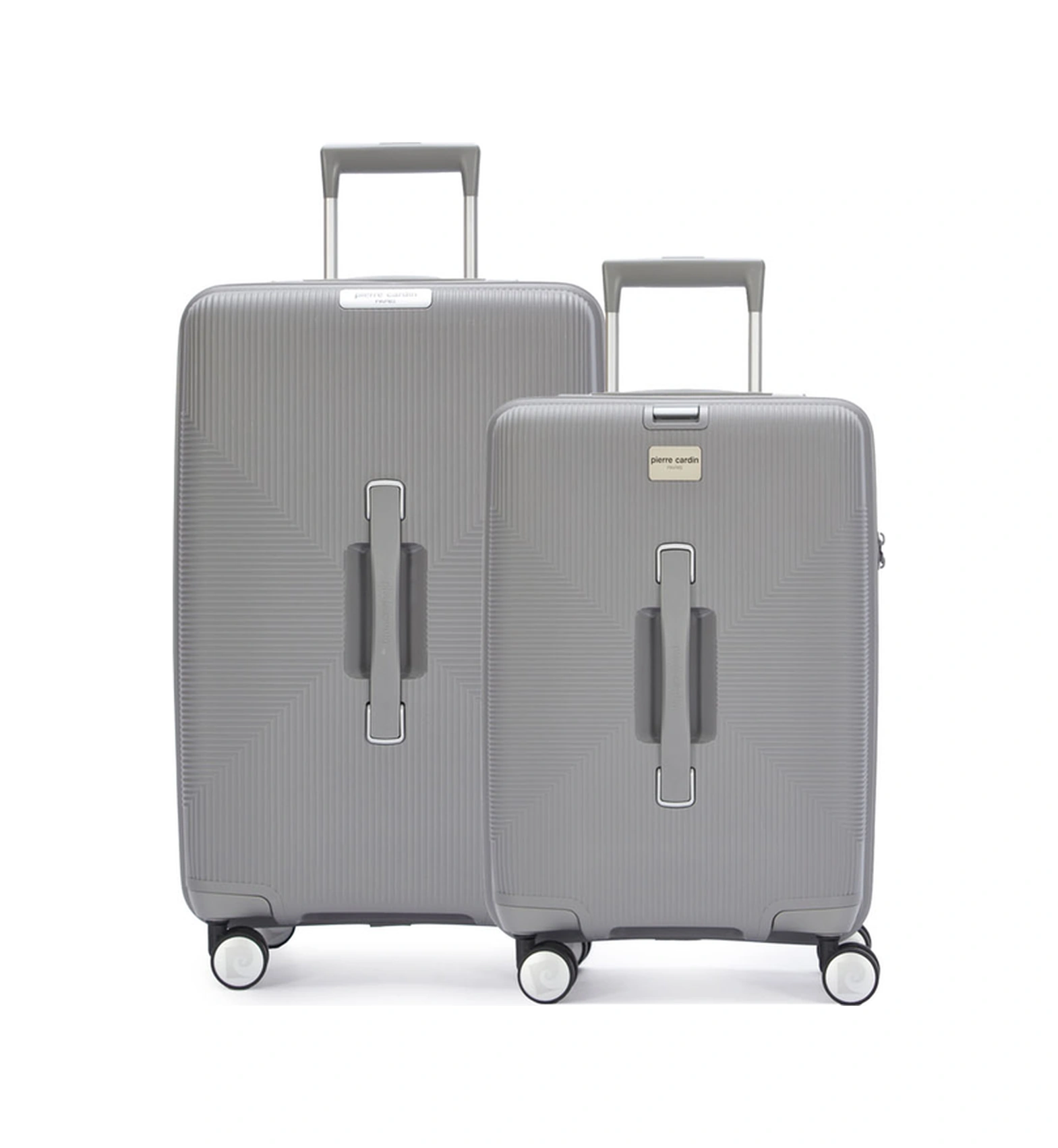 Pierre Cardin Büyük Ve Orta Boy 2'li Set %100 Polipropilen Valiz Gri 04pc7080 Gri
