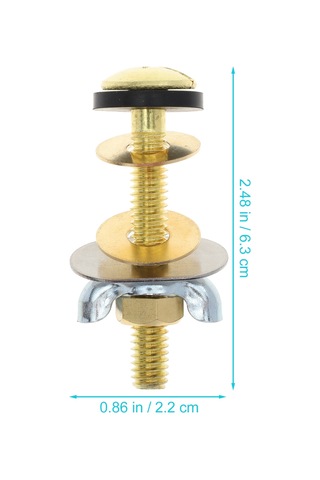 Ximistore9 Stainless Çelik Ve Bakır Tuvalet Koltuğu Sabitleme Vidalari - Ev Ve Ticari Kullanim Icin Dayanikli, Evet Ve Uyumlu Montaj Altın