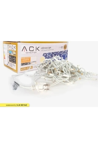 Ack Saçaklı Süsleme Ledi Günışığı 3500k Uzunluk 200cm Saçaklar 80/60/40cm 24 Saçak Ip65 Beyaz Flaşlı Çok Renkli