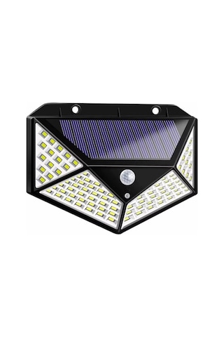 Solar Hareket Sensörlü Duvar Lambası 100 Led Renkli