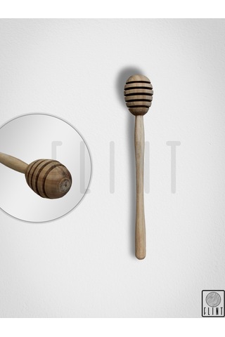 El Yapımı Ahşap Bal Kaşığı Reçel Pekmez Kaşığı 16cm 2adet