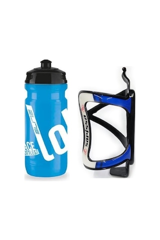 Elite Loli Bisiklet Matara - Suluk 550 Ml Performance Bisiklet Matarası Kafesi Mavi Mavi - Beyaz