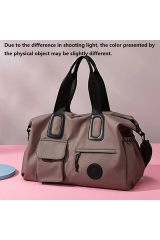 Sandwich Motion003 Kahverengi Renk, Kadın Erkek Uygun, Şık Seyahat Çantası, Çok Fonksiyonlu, Büyük Kapasiteli, İç Dış Cepli, Kahverengi