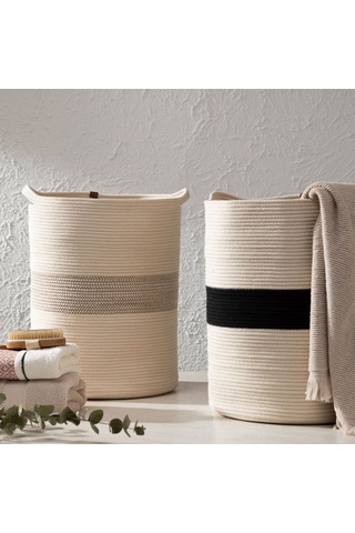 Mudo Home Venus Çamaşır Sepeti Bej Ekru 35x35x45 1484706