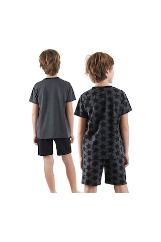 Denokids Yıldızlı Dino Erkek Çocuk 2'li Pijama Takım Renkli Çok Renkli