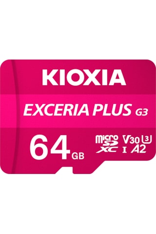 Kioxia Exceria Plus G3 64gb 210mb/s-90mb/s V30 U3 4k Microsd Hafıza Kartı LMPL3M064GG2