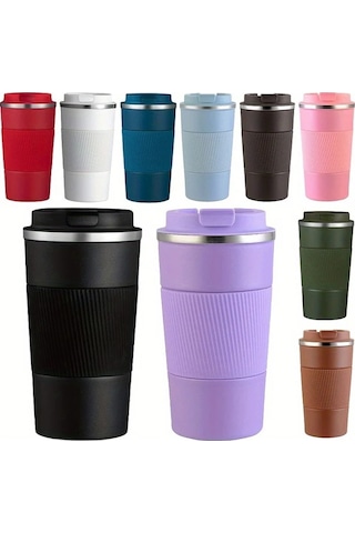 Besthome1 Çift Katmanlı Paslanmaz Çelik Vakum Yalıtımlı 380ml Termos Yeşil Yeşil