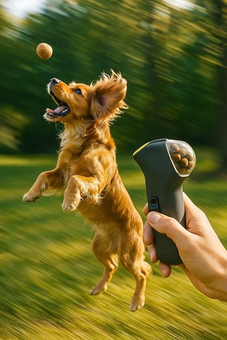 Busstier Köpek Mama Fırlatma Oyuncağı 18 Cm Mekanik Ödül Maması F