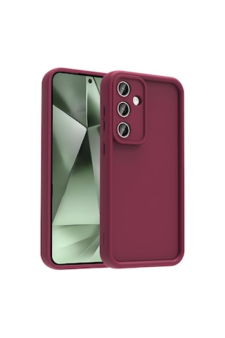 Zore Samsung Galaxy Uyumlu S25 Fe Kılıf Kamera Korumalı Zore Ananas Kapak - Siyah