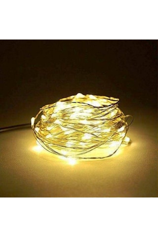 Gün Işığı Pilli Işık 10 Metre Pilli Gün Işığı Led Işık Noel Işığı Yılbaşı Işığı Yılbaşı Ağacı Işığı Gün Işığı