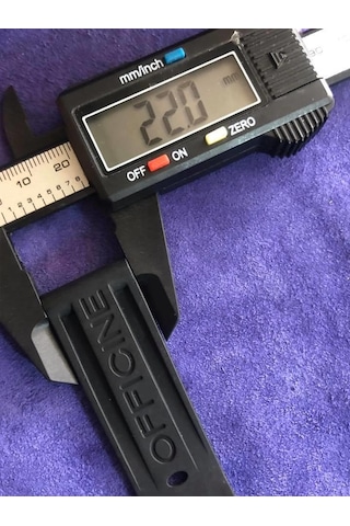 Panerai Uyumlu Siyah Silikon Kordon 22 Mm