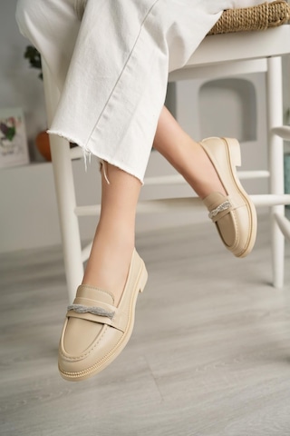 Nesil Shoes Süha 205 Ten Anatomik Kadın Lofer-Ten