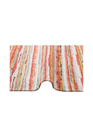 Multy Hasır Görünümlü Kaymaz Renkli Dokuma Modern Kilim