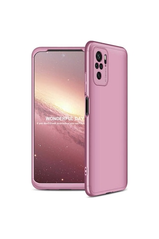 Xiaomi Redmi Note 10s Kılıf Zore Ays Kapak Rose Gold