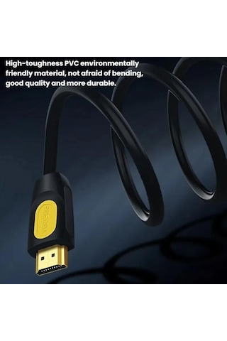 Sones Veggieg Hhı Hdmı 2.0 Hd Kablo 4k 60hz Televizyon Bilgisayar Monitörü Projektör Video Bağlantı Kablosu, Uzunluk: 3m